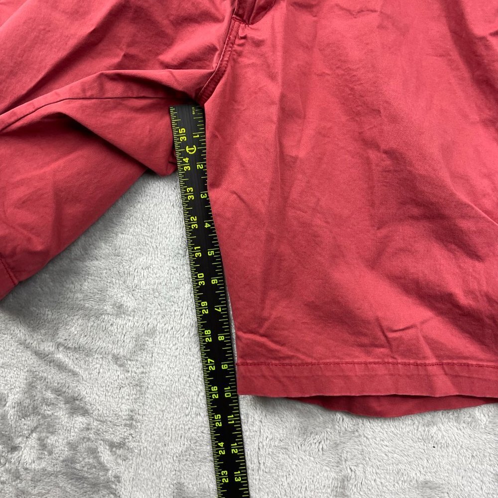 Lee Red Flat Front Cotton Shorts Men's Size 36 - Picture 7 of 8